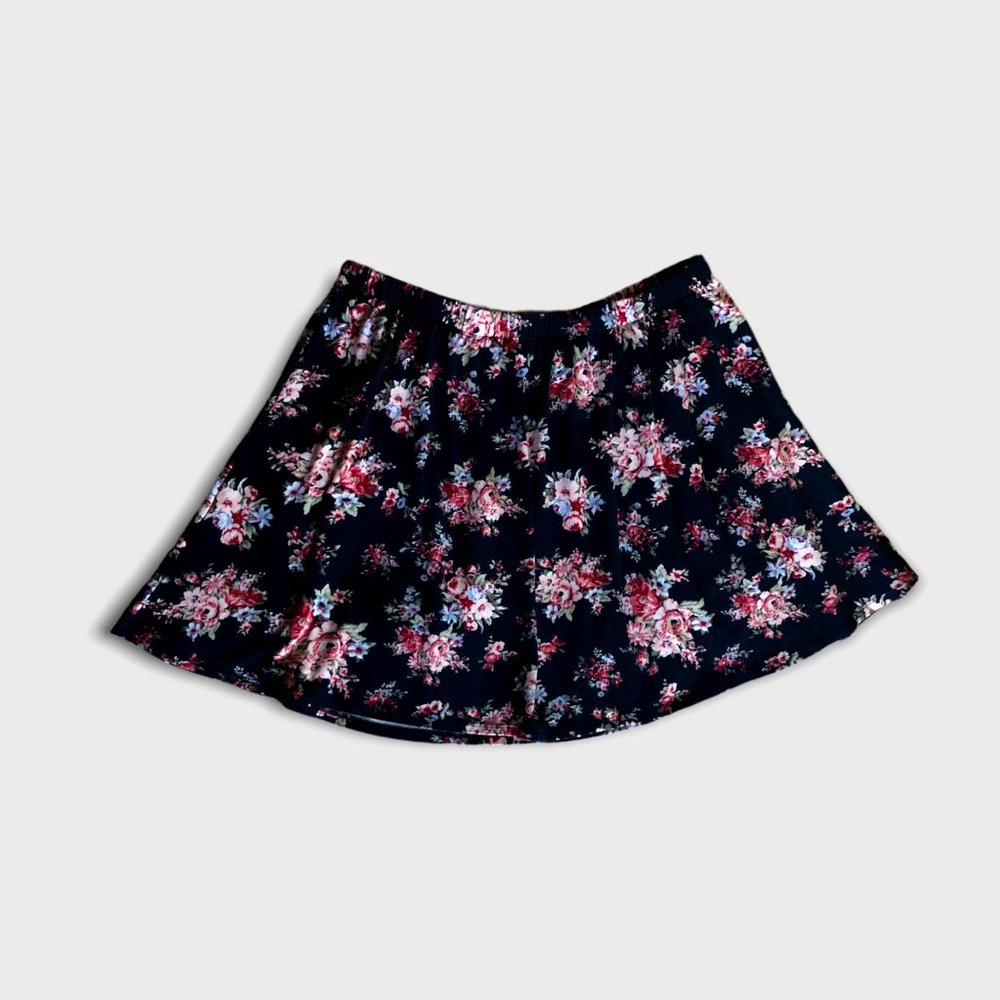 Joe Boxer Navy Blue Floral Circle Skirt size 2X